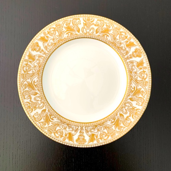 Wedgwood Dining Wedgwood England Bone China Gold Florentine W429 Set Of 6 Salad Plates 8
